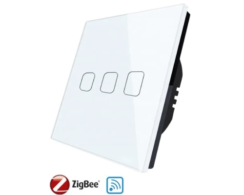 Сенсорний ZigBee/RF вимикач SK-Z803Y — 3 клавіші